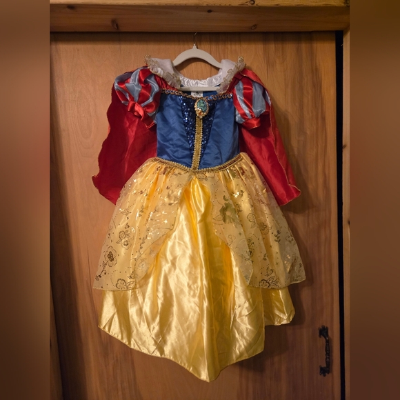 Kids Snow White Disney Princess Costume With Removeable Cape - Picture 1 of 7